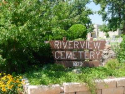 Riverview Cemetery sign